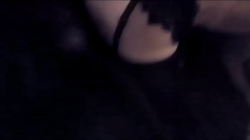 Preview 4 of Pines Pompe - Crossdressing femboy rides a big black dick in stockings