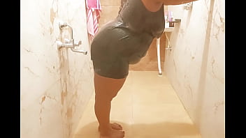 Preview 2 of Field Teen Big Tits Car - Myanmar sexy milf taking shower