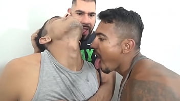Preview 2 of Tree Girls Bath - Latino neck lick