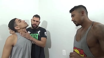 Preview 1 of Tree Girls Bath - Latino neck lick