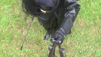 Preview 4 of Miyabi Ozawa Public Uncensored - Selfie in Black Rubber