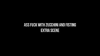 Preview 1 of Nn Bbw - ASS FUCK WITH ZUCCHINI AND FISTING (Extra scene) | Anal,  Teen,  Amateur,  Gape,  Farts,  Destoyed asshole,  Prolapse,  Orgasm
