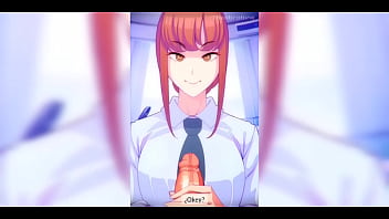 Preview 4 of Marina Strong On Redhead Chick - Makima Compilation 10