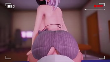 Preview 2 of Jpn Nozomi - El trabajo a tiempo parcial de la hermana mayor con m&aacute_scara negra