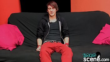 Preview 1 of Porn Travesti Siki Iyor - Young twink Andy Kay interviewed before jerking and cumming