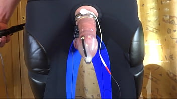 Preview 3 of Longest Dildo Inseration - Electro stimulation with condom