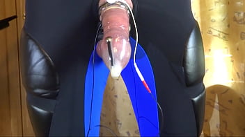 Preview 4 of Longest Dildo Inseration - Electro stimulation with condom