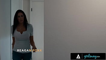 Preview 1 of Gf Gets Ass Licked By Friend - GIRLSWAY - Stacked MILF Reagan Foxx&rsquo_s Tongue Fulfills Naughty stepbae Gia DiBella&rsquo_s Desires