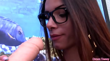 Preview 1 of Play Xvideo - Trans Slut Marcelle Herrera Ejaculates Using a Huge Dildo