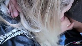 Preview 4 of Tranny Tticks Boy - I gave the guy a cool blowjob in nature in a public place. He was very pleased! - POV HOMEMADE OUTDOOR