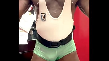 Preview 3 of Wife Humiliated Small Cock - Black Bodybuilder Sexy Flex Exhibition