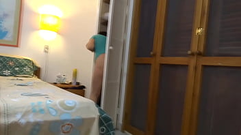 Preview 1 of Mature Japanese Clothed Sex - After enjoying the beach,  my wife is displayed so that the hotel owner masturbates
