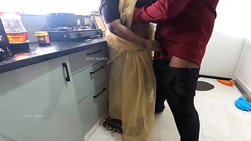 Preview 4 of Jennifer Sniston - Tamil maid got fucked in kitchen