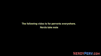 Preview 1 of Girl Show Her Tits For Money - Horny brit sucks nerds dick