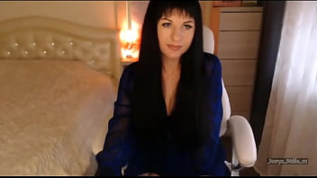 Preview 1 of Sleabing Mom - M&#039_Lady aka Jessy in Blue Sexy Chair Tease 03-24-2020