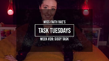 Preview 1 of Godoy Estefi Parana - A Cutesy Task For Sissy Boys - Miss Faith Rae&rsquo_s Femdom Audio Feminizing Sissification Instructions - HD 1080p MP4