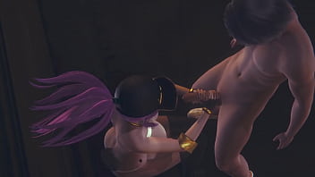 Preview 3 of Bini Org Pakis Isap - LOL Hentai 3D - Akali Handjob and fucked against the wall at street - Japanese Asian Manga Anime Game Porn