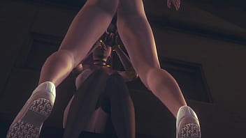 Preview 4 of Bini Org Pakis Isap - LOL Hentai 3D - Akali Handjob and fucked against the wall at street - Japanese Asian Manga Anime Game Porn