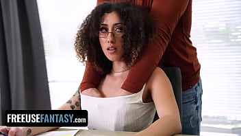 Preview 2 of Salma Shah Xxx Videos - Raunchy StepFather Loves Freeusing His Stepdaughter While She Studies - FreeUse Fantasy