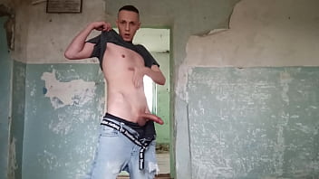 Preview 3 of Mom And Son Sex Spy Camp - Masturbation in an abandoned library - Roman Gisych