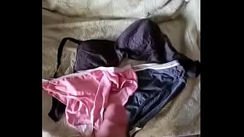 Preview 4 of Extra Small Teens Huge Cocks - Wife&rsquo_s panties jerked on