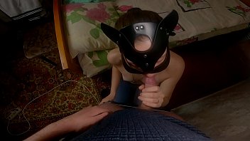 Preview 2 of Mom Sheaer Bed To Son - StepSis Gives A Blowjob! Filled her mouth with cum!