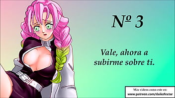Preview 4 of Sonny Lion Blu Video - JOI hentai con Mitsuri. Super Gangbang. En espa&ntilde_ol.