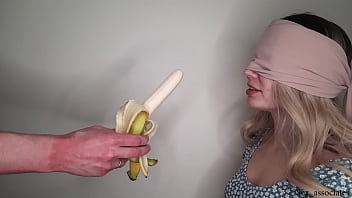 Preview 1 of Free Porn Derece - Blindfolded dumb step sister tricked into sucking my dick and swallowing cum with the taste game