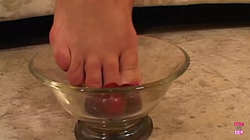 Preview 1 of Madar San 3xxx - Lovely brunette girl lets her foot fetish BF pleasure her all night long