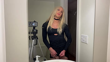 Preview 1 of Karisini Siktiren Rurk Koca - Hot Crossdresser Gets Fucked By Ejaculation Dildo