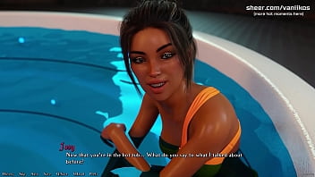 Preview 1 of Film De Science - Being a DIK[v0.8] | Two hot 18yo teens with perfect asses ride one big cock in a public pool | My sexiest gameplay moments | Part #51