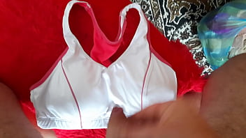 Preview 2 of Black Poeple Street Sex - cum satin bra