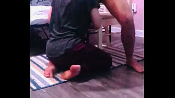 Preview 1 of Feet Penetration - Whore sucks balls and give rimjob .