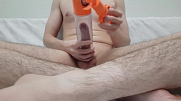 Preview 4 of Rusa With Horse - First time with a Penis Pump