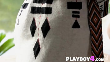 Preview 2 of Animals Playing Sex - Beautiful babe Sophie shows her stunning body while posing for playboy