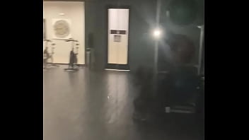 Preview 2 of Pinsh Teem Show Pink Blood - Sucking dick in the gym