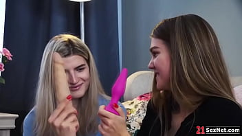 Preview 1 of Shkolnica 3 Part 4 - Brunette lesbian ass fucking petite bff