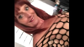 Preview 3 of Pervert Streetmeat - beau diamonds shows off her body in a fishnet bodystocking