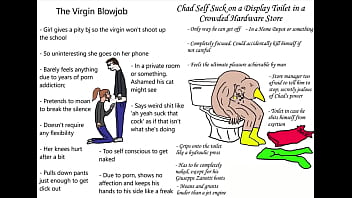 Preview 4 of Bbw Milf Mom Fuck Boy - Virgin blowjob VS THE CHAD SELF SUCK
