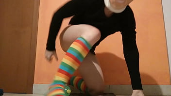 Preview 4 of Mia Ass Massage - Someone doubted that I could insert this bottle from the bottom. Here are two videos to prove that my ass can do it (video 2)