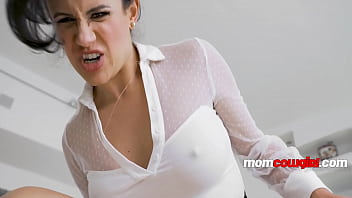 Preview 2 of Japanese Pretty Sexy - Latina MILF Rides Her Stepson&#039_s Dick