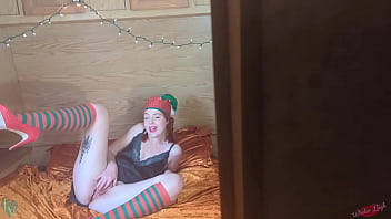 Preview 1 of Film Style Sex - Nympho Elf CAUGHT by Santa! WINTER LEIGH (Free Preview)