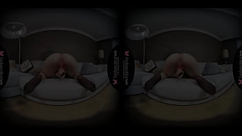 Preview 4 of Balck And Lola - Solo blonde gal,  Anastasia is masturbating again,  in VR