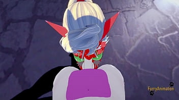 Preview 2 of Vagina Squ - Pokemon Hentai Furry Yiff 3D - POV Blaziken x Mewtwo blowjob and fucked
