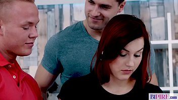 Preview 1 of Henati Monster - Cute Charlie Red finds the book boring for her so fucks two bisexual guys instead