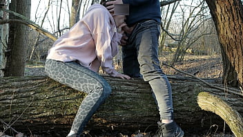 Preview 4 of Patron Border - Red Bitch Sucks My Dick in the forest while her husband is not around.