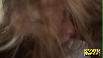 Preview 3 of Austin Kincaid Footjob Fuck - Ball gagged bdsm whore in stockings