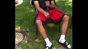 Preview 1 of Bro Sis Softy - Driveway daytime jerk and suck black amateurs