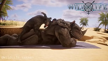Preview 1 of Ebony Dick Cum - Djablo monta el jugoso culo de rhino en la playa nudista- Wild Life