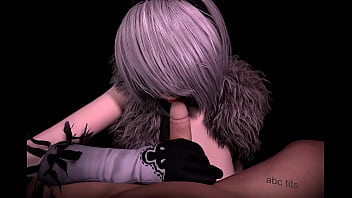 Preview 2 of Mom San Sisters - 2B Blowjob VaM